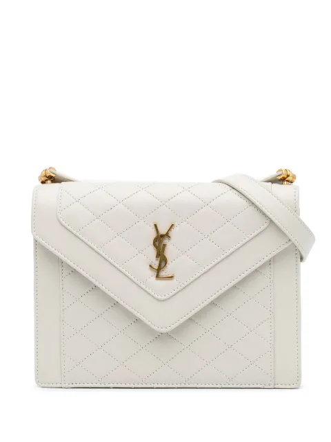 Saint Laurent Pre-Owned bolsa crossbody Gaby mini de piel de cordero capitonada con monograma 2022
