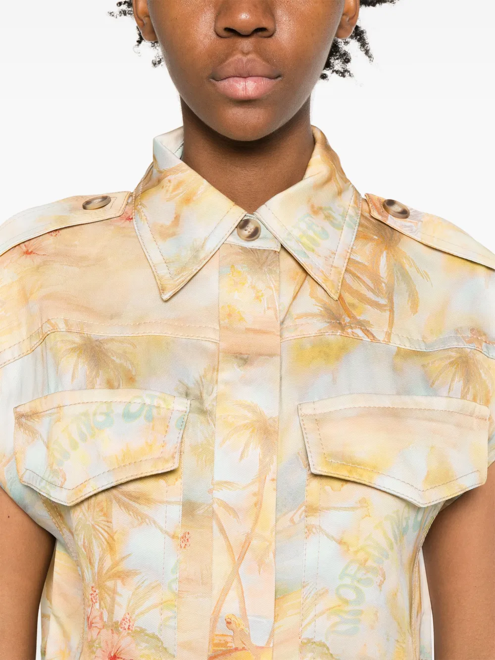 ZIMMERMANN Balance blouse Bruin