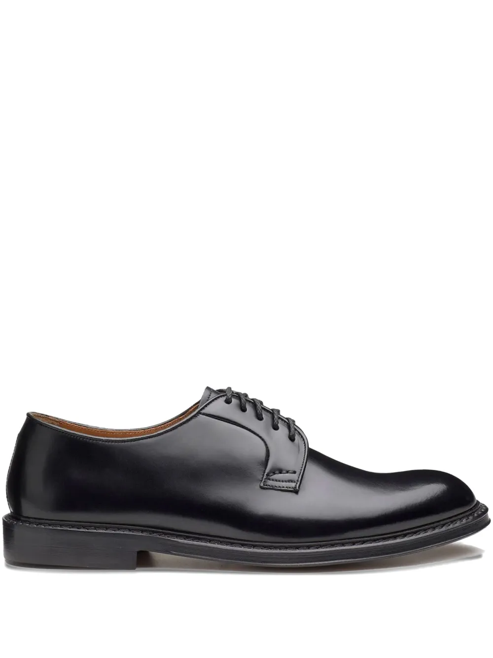 Doucal's leather Derby shoes Black