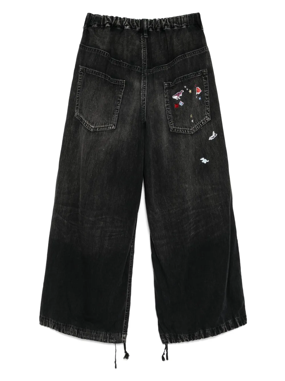 Maison MIHARA YASUHIRO Jeans met print - Zwart