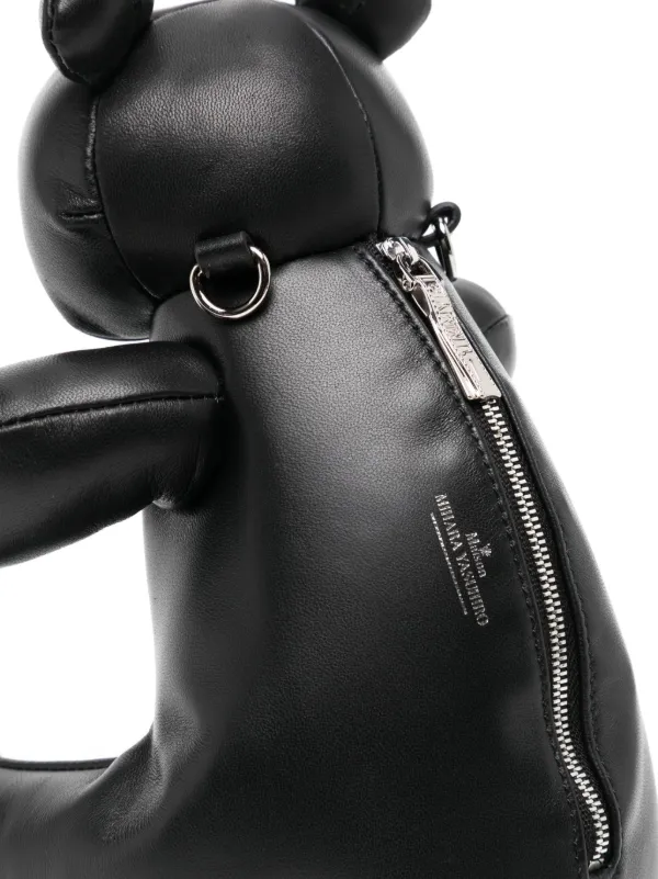 Maison MIHARA YASUHIRO Mini Dolls Bear Bag | Black | FARFETCH