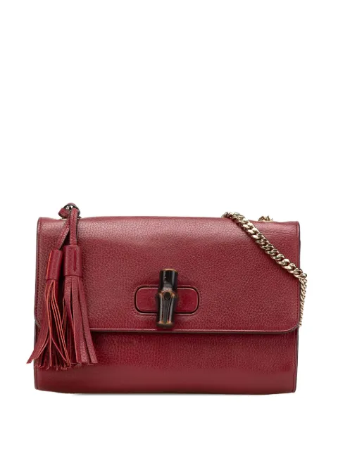 Gucci Pre-Owned 2000-2015 Medium Leather Miss Bamboo crossbody bag