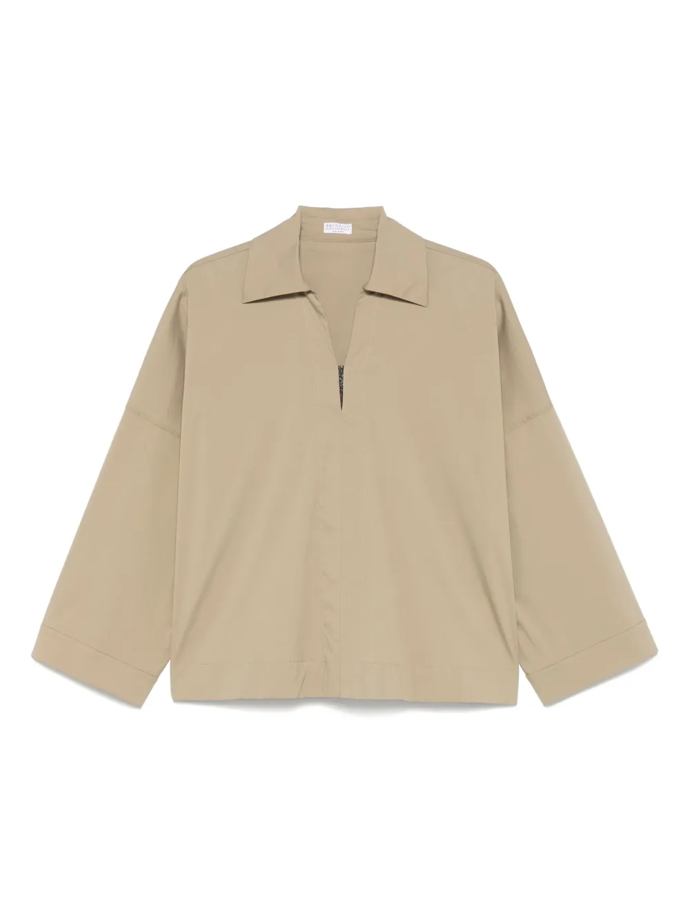 Brunello Cucinelli drop-shoulder blouse | Green | Image 1