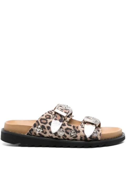 Toga Pulla leopard-print flat sandals