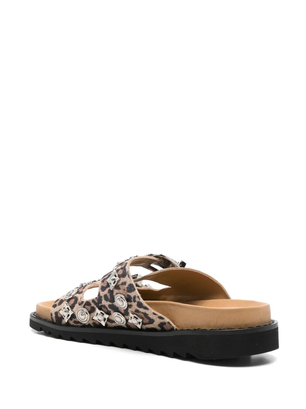 Toga Pulla Sandalen met luipaardprint Bruin