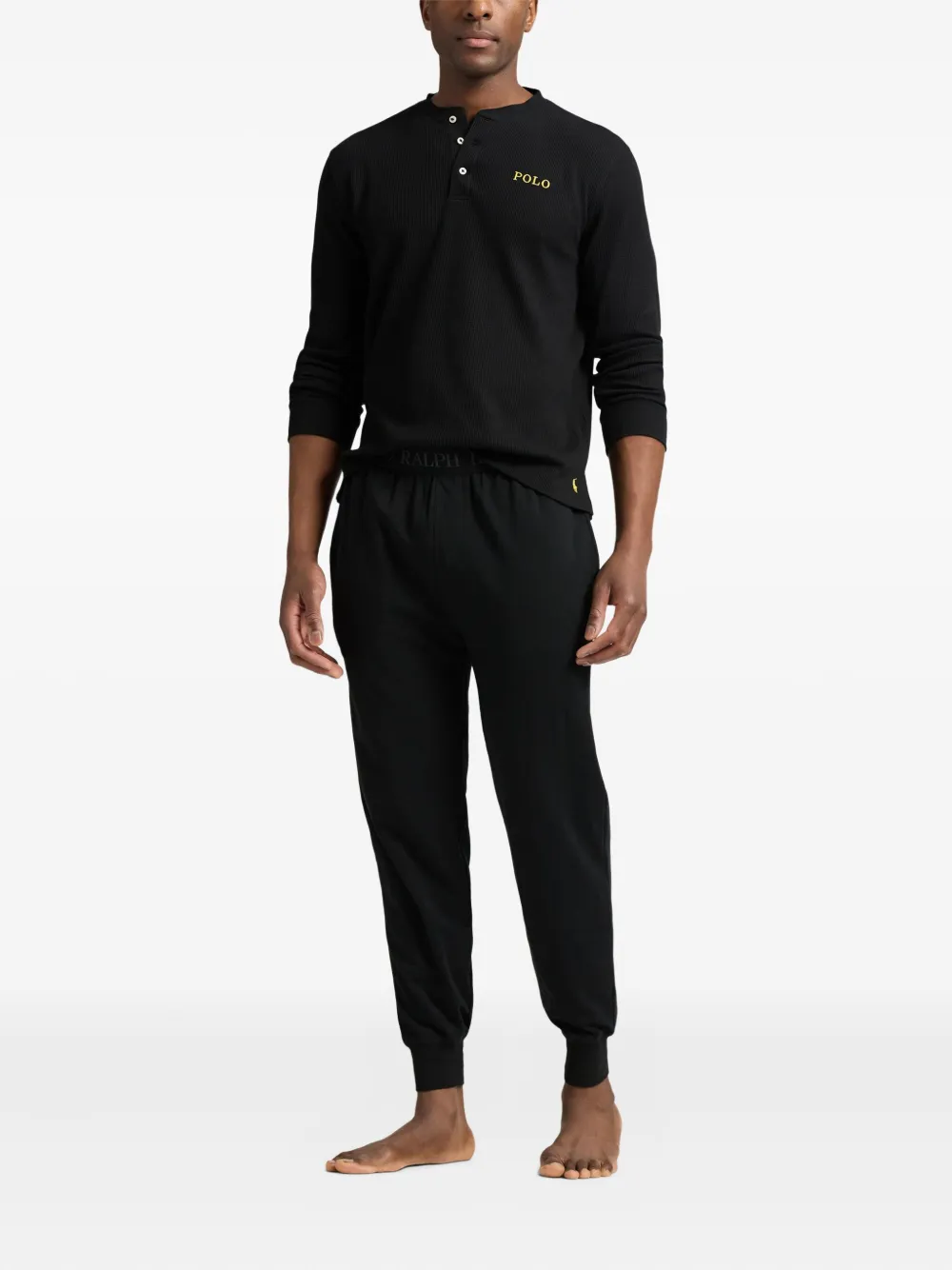 Polo Ralph Lauren Henley top Zwart