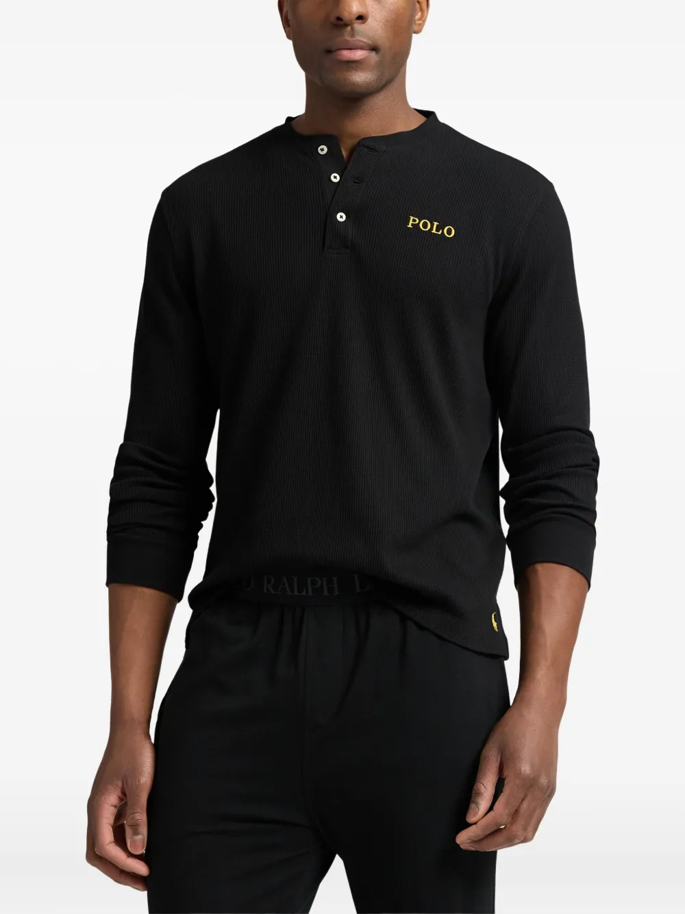Polo Ralph Lauren Henley top Zwart