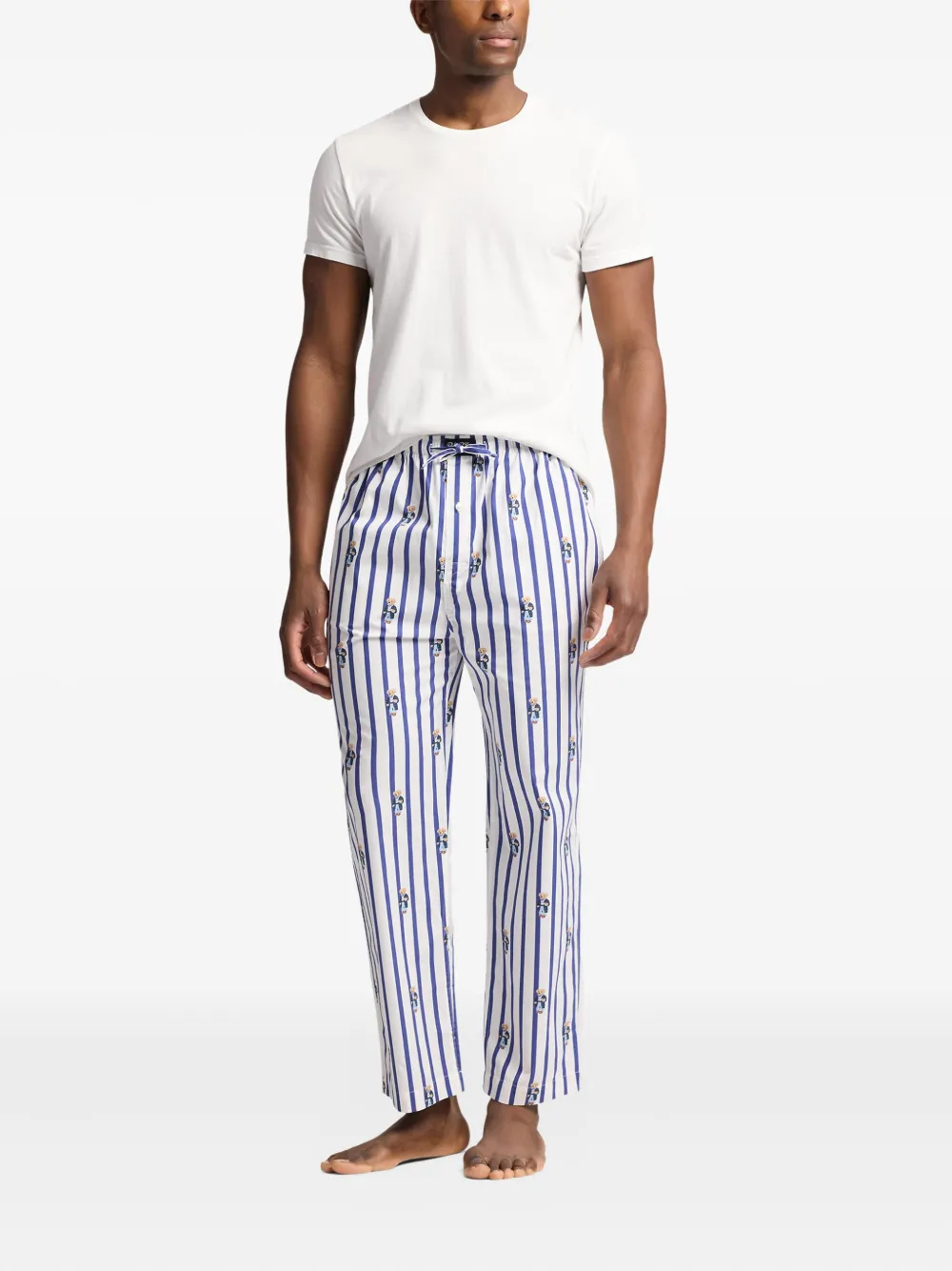 Polo Ralph Lauren Gestreepte pyjamabroek Blauw