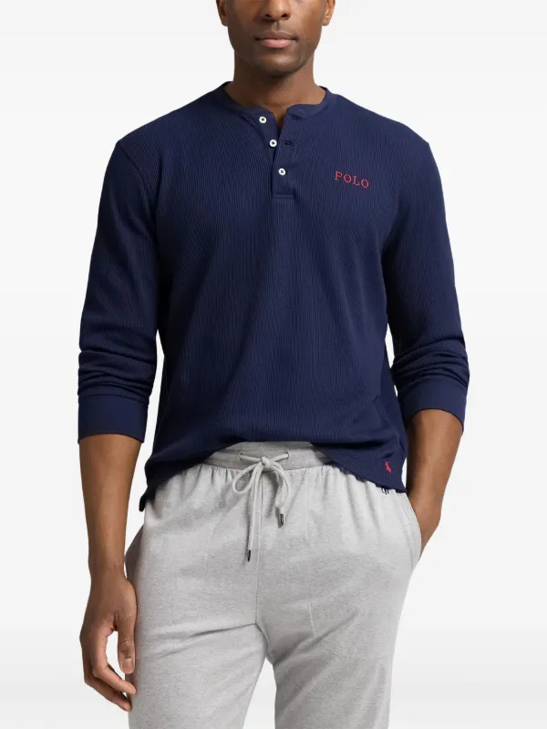 Polo Ralph Lauren ワッフルニット Tシャツ | ブルー | FARFETCH JP