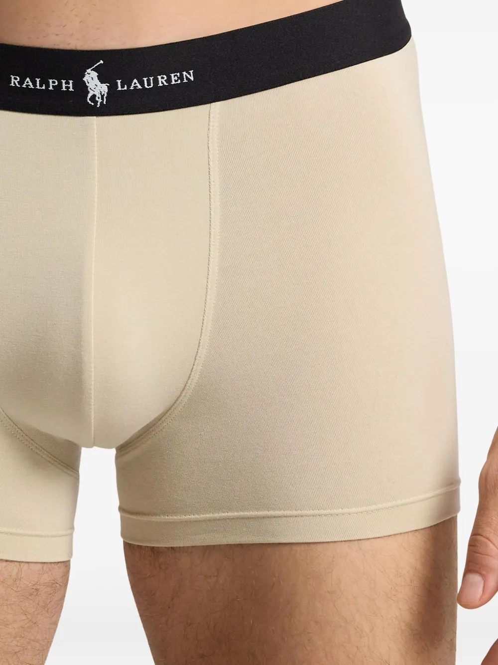 Polo Ralph Lauren Drie boxershorts met logoband Zwart
