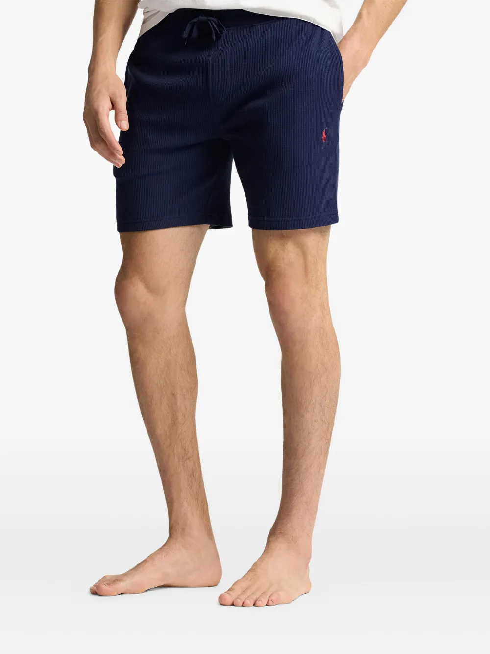 Polo Ralph Lauren Shorts met wafelpatroon Blauw