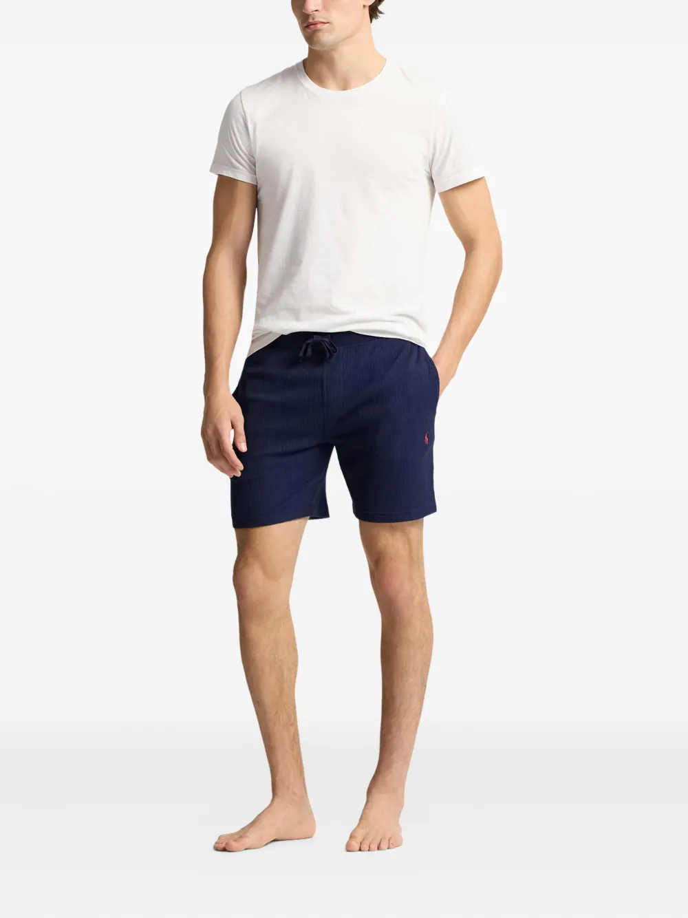 Polo Ralph Lauren Shorts met wafelpatroon Blauw
