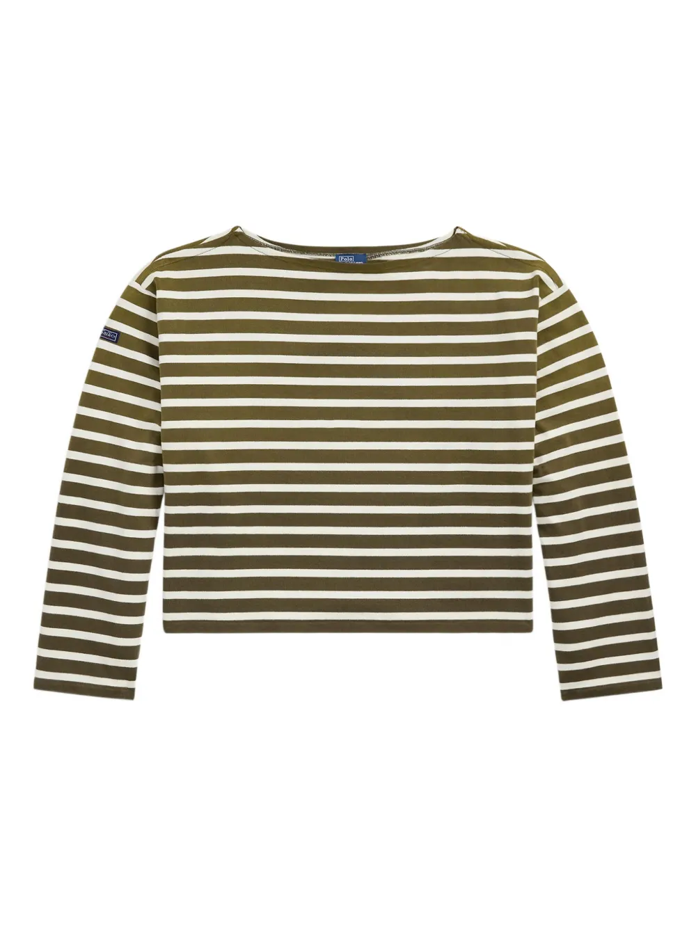 Shop Polo Ralph Lauren Striped Long-sleeve Top