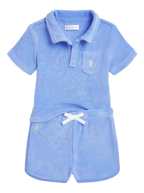 POLO RALPH LAUREN KIDS set de shorts y playera tipo polo