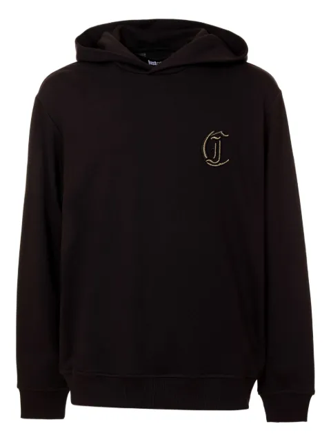 Just Cavalli logo-patch hoodie