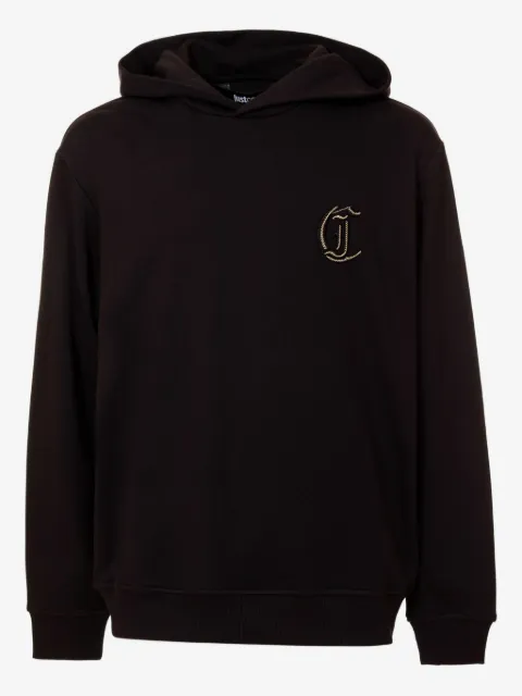 Just Cavalli logo-patch hoodie