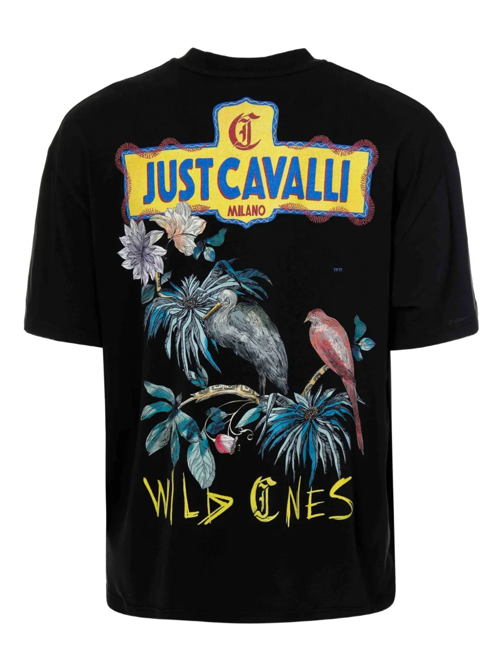 Just Cavalli cotton T-shirt - Zwart