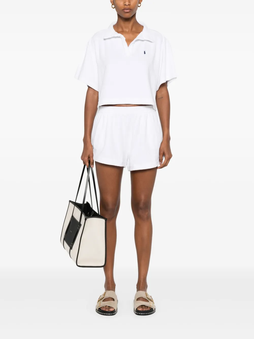 Polo Ralph Lauren Shorts met geborduurd logo Wit