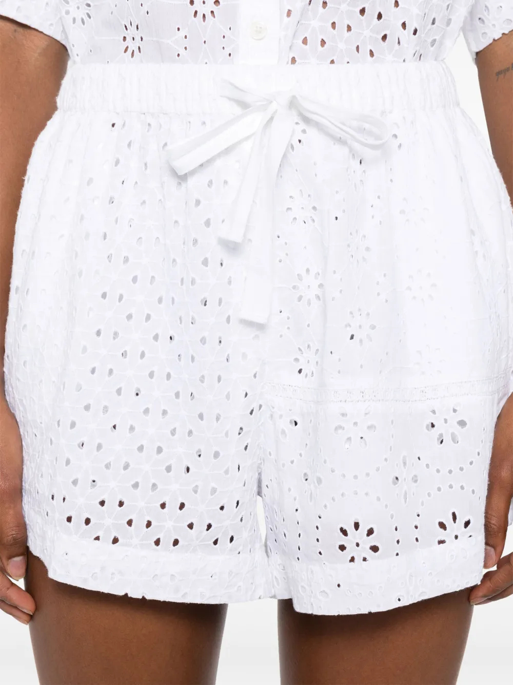 Shop Polo Ralph Lauren Broderie-anglaise Shorts