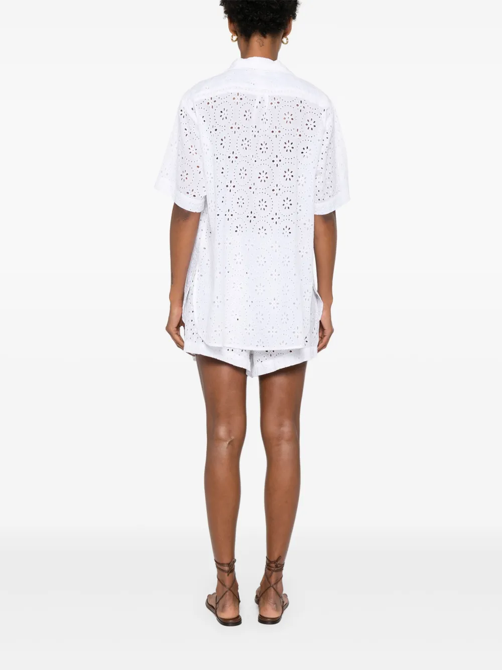 POLO RALPH LAUREN BRODERIE-ANGLAISE SHORTS