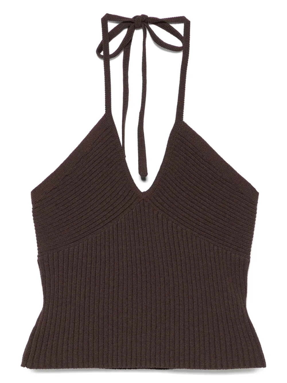 Vince Ribgebreide tanktop Bruin