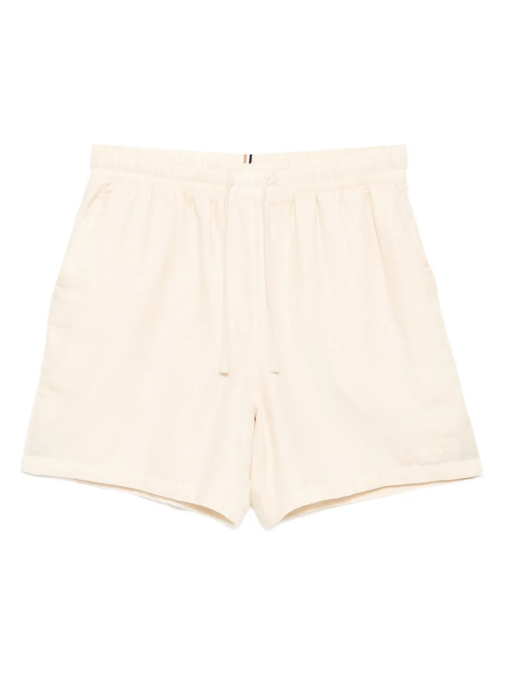 BOSS Katoenen shorts Beige