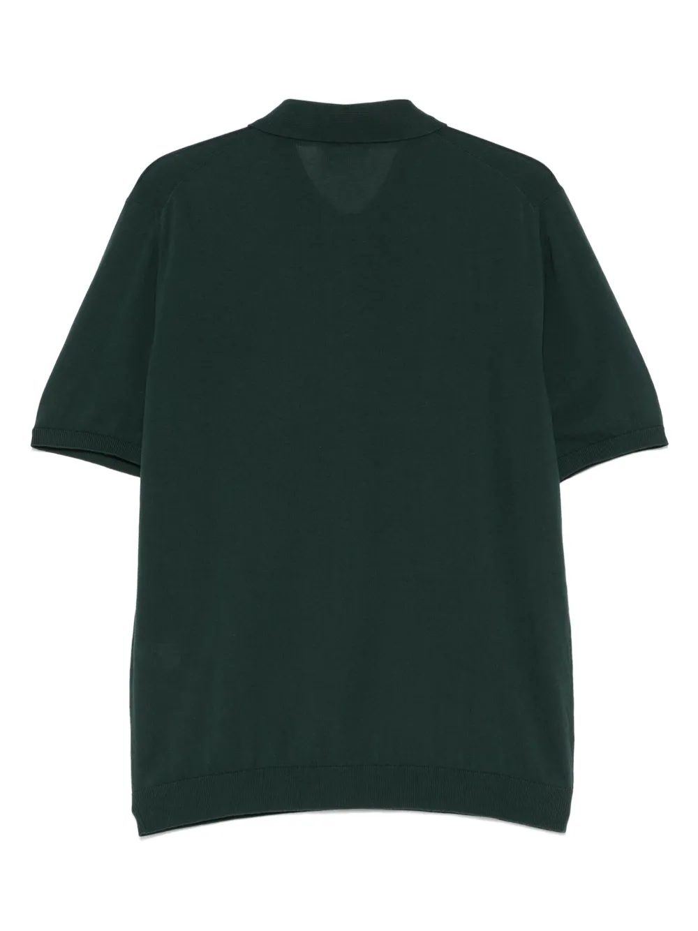 Roberto Collina Gebreid poloshirt - Groen