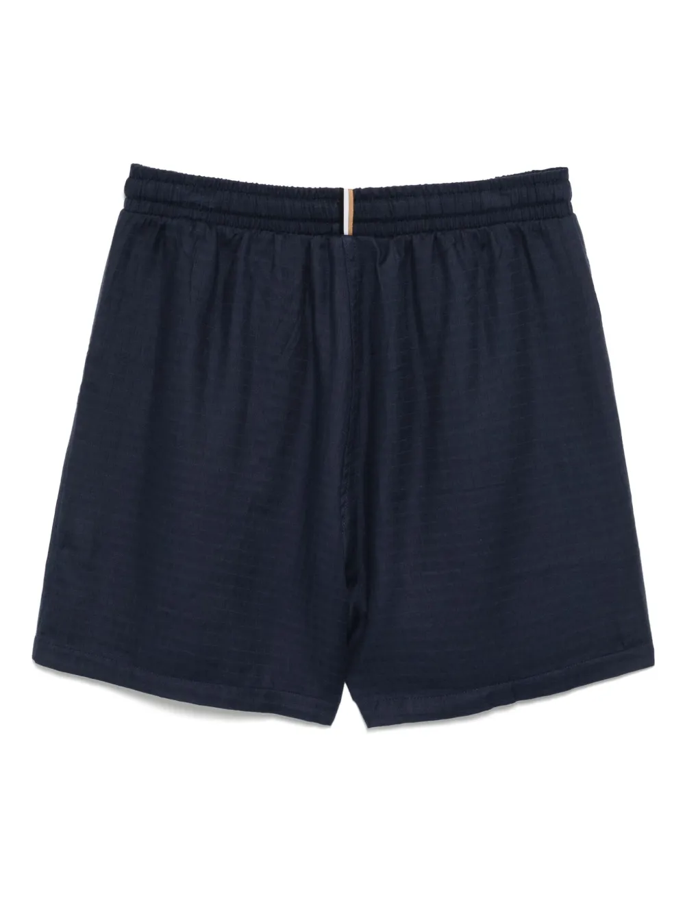 BOSS Shorts met geborduurd logo - Blauw