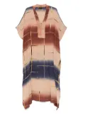 YAVI geometric-print maxi dress - Neutrals