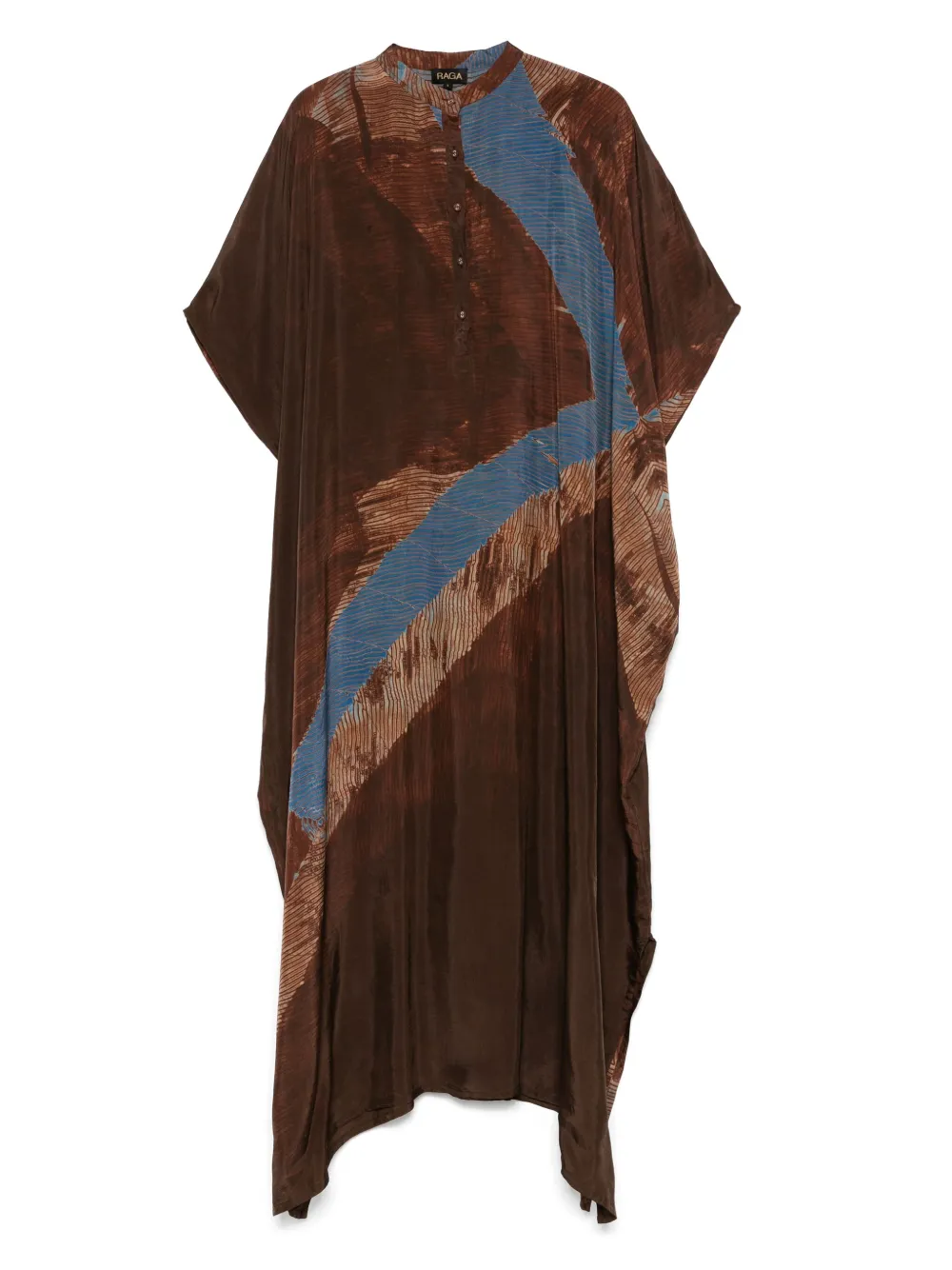 YAVI abstract-pattern midi dress | Brown | Image 1