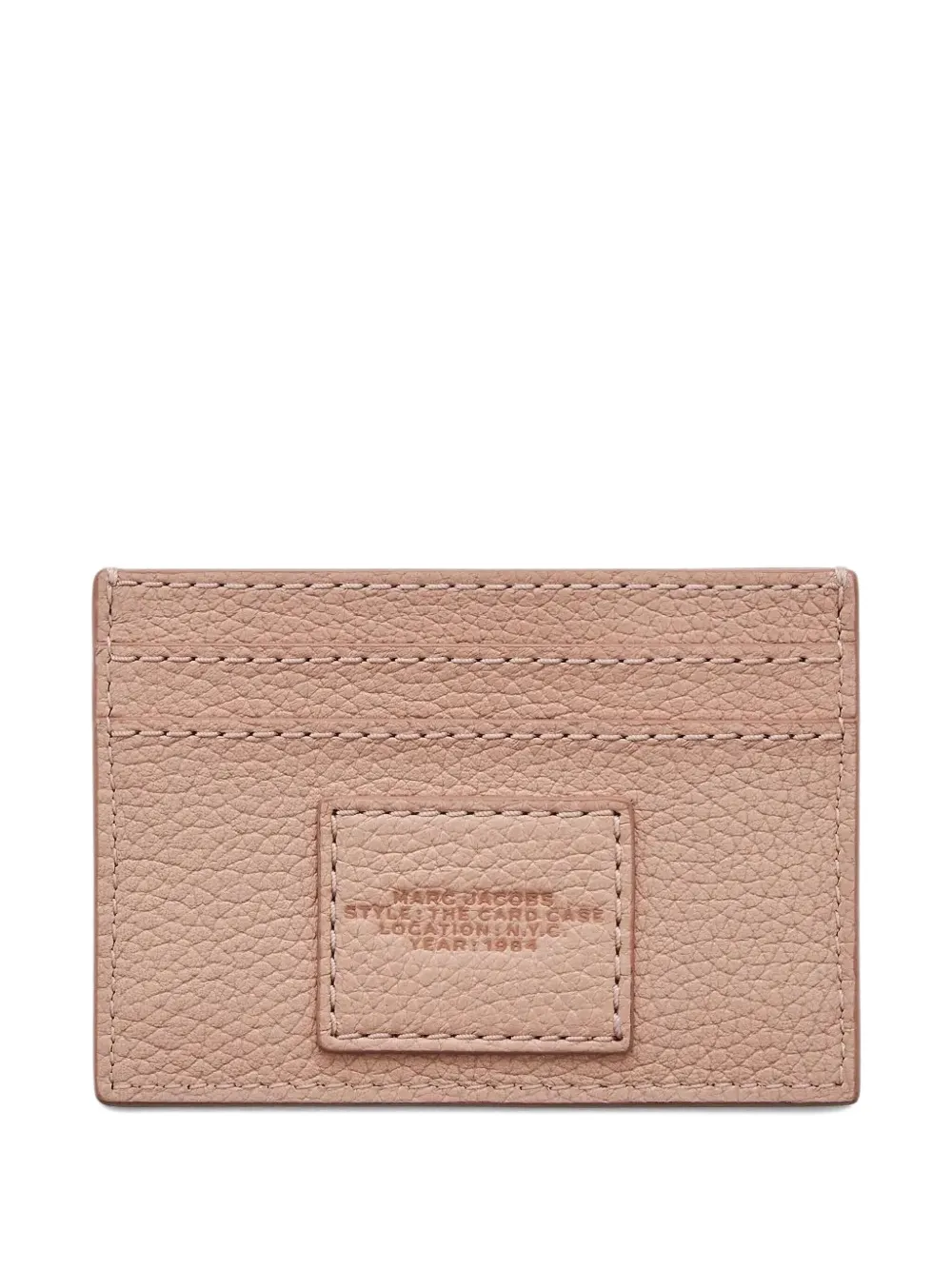 Marc Jacobs The Leather Card Case Wallet In Pink