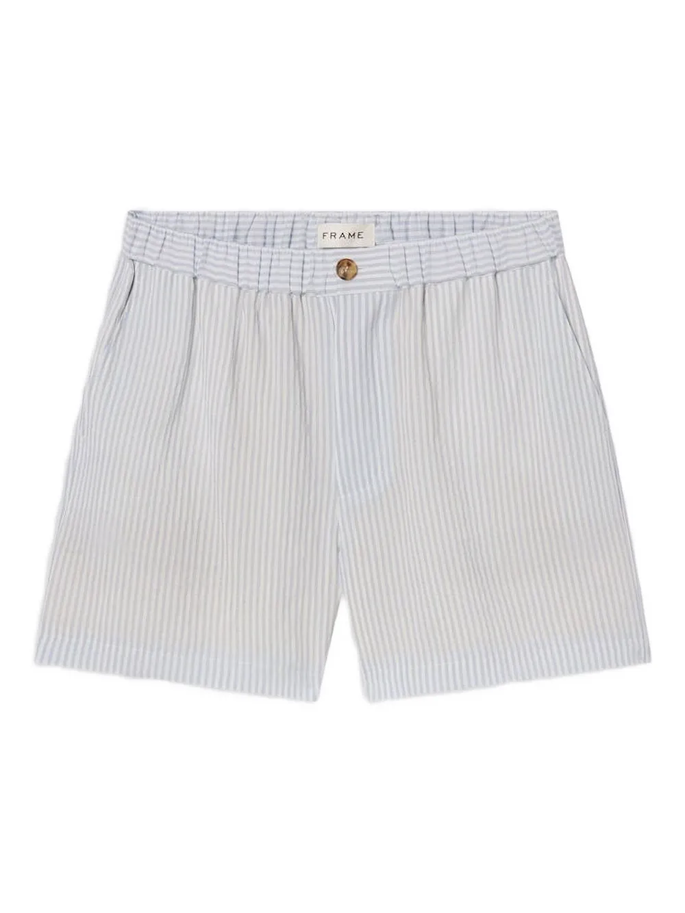 FRAME striped elasticated-waistband shorts | Blue | Image 1
