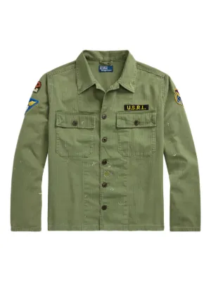 Polo Ralph Lauren logo-appliqué Military Jacket | Green | FARFETCH ZA