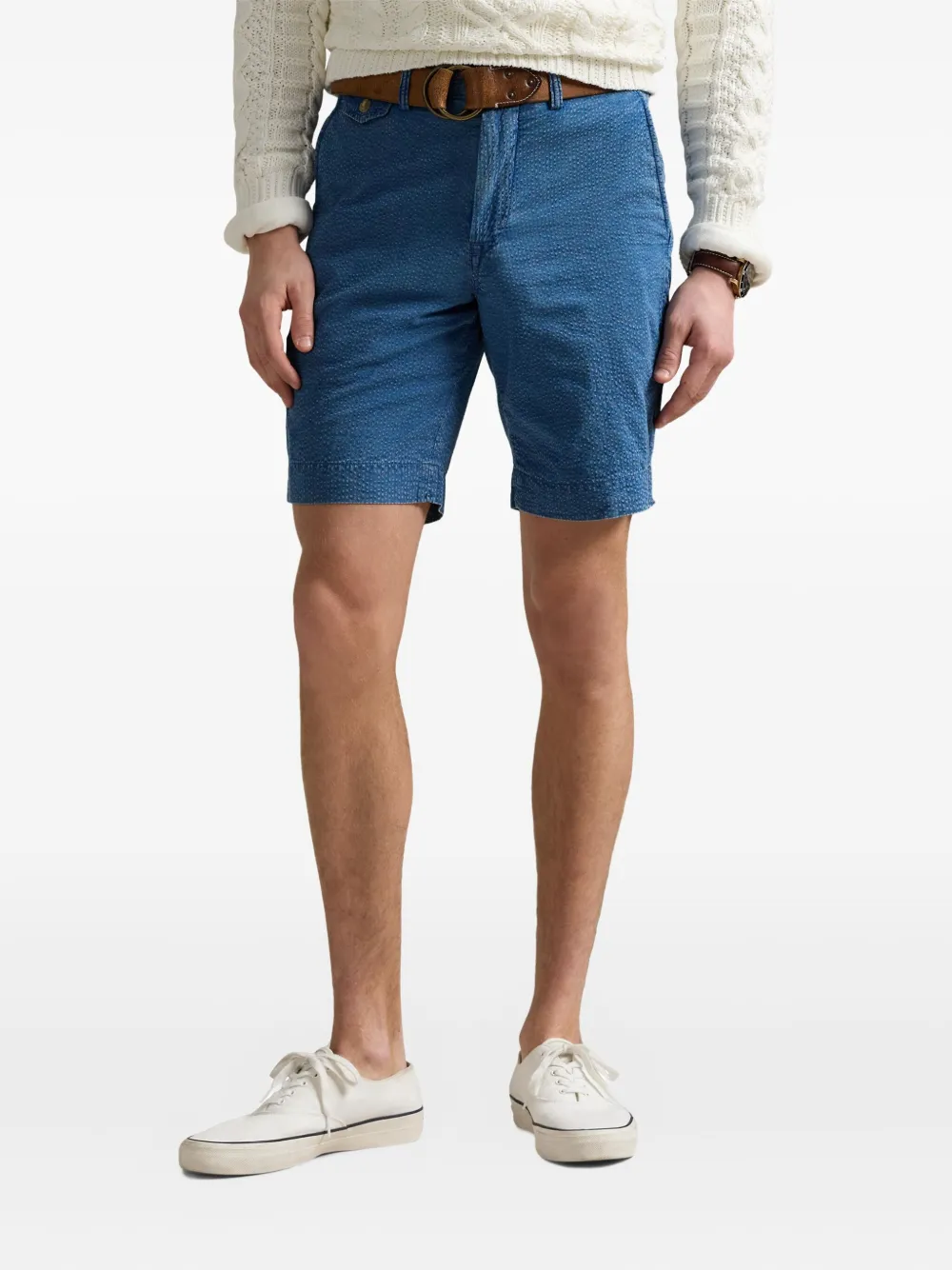 Polo Ralph Lauren Seersucker shorts Blauw