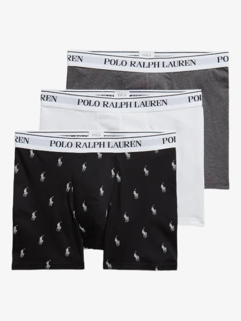 Polo Ralph Lauren logo-embellished boxers (pack of three)