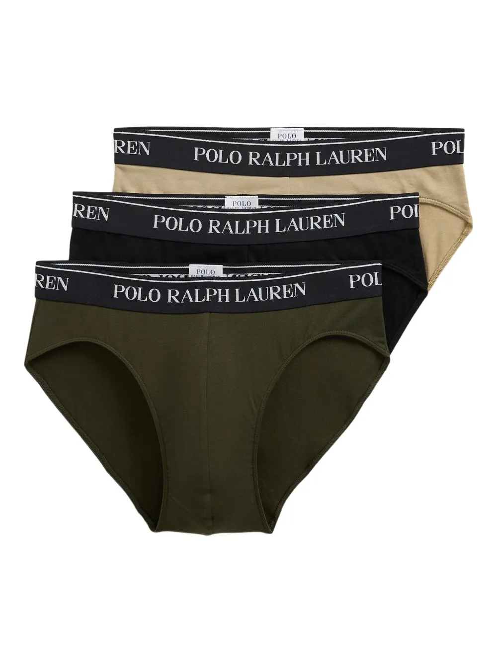 Polo Ralph Lauren ロゴ ブリーフ 3枚組 - グリーン Polo Ralph Lauren ロゴ ブリーフ 3枚組 - グリーン