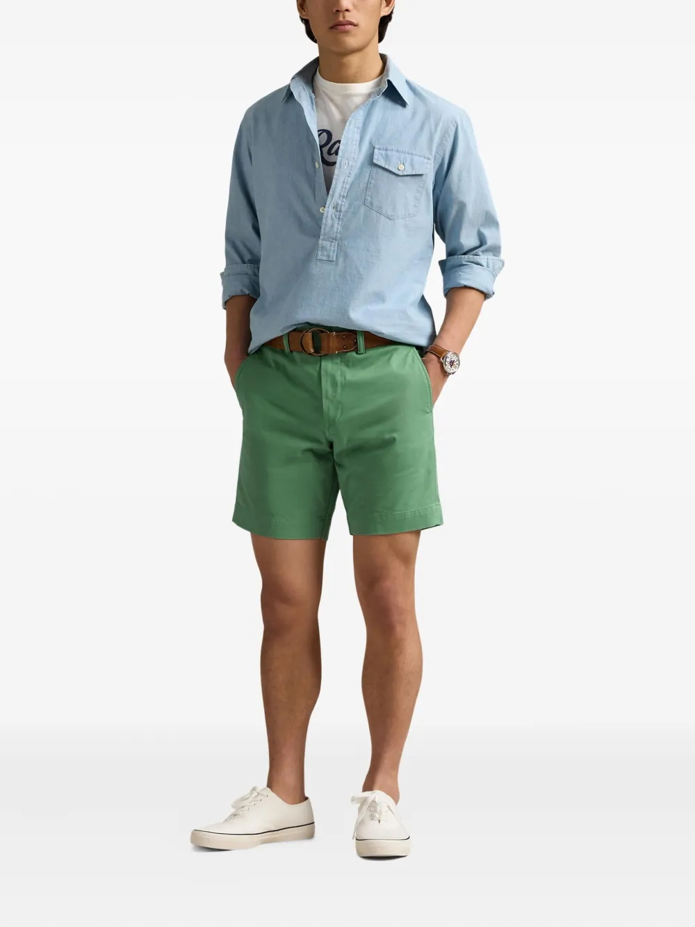 Polo Ralph Lauren slim-cut chino shorts - Groen