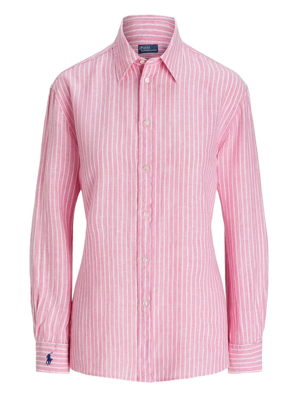 Polo Ralph Lauren striped button-up shirt | Pink | Image 1