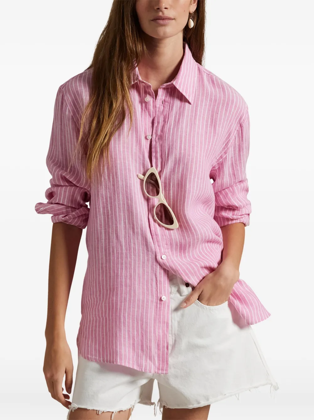 Polo Ralph Lauren Gestreept blouse Roze