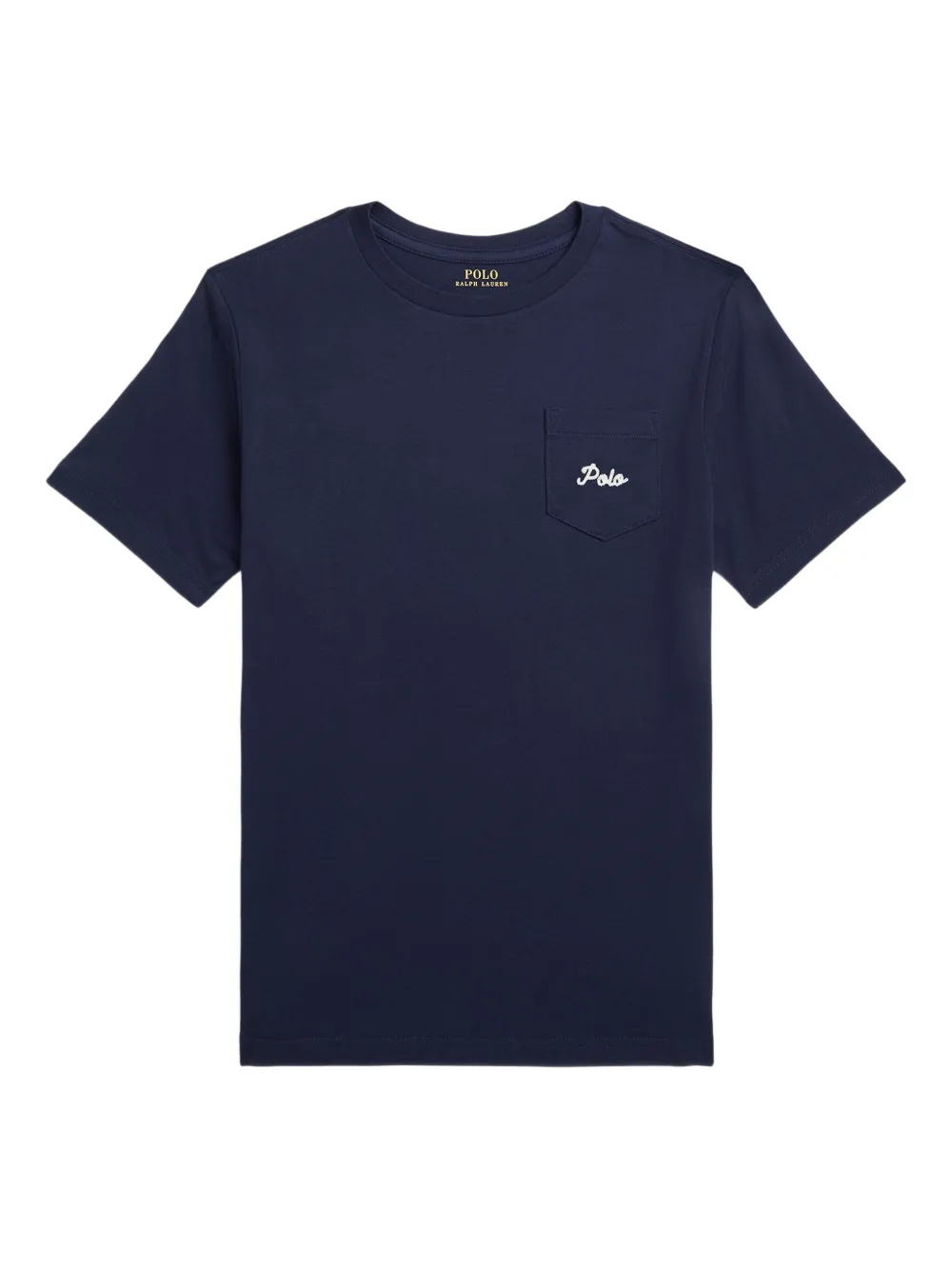 POLO RALPH LAUREN KIDS T-shirt met hondenprint en zak Blauw