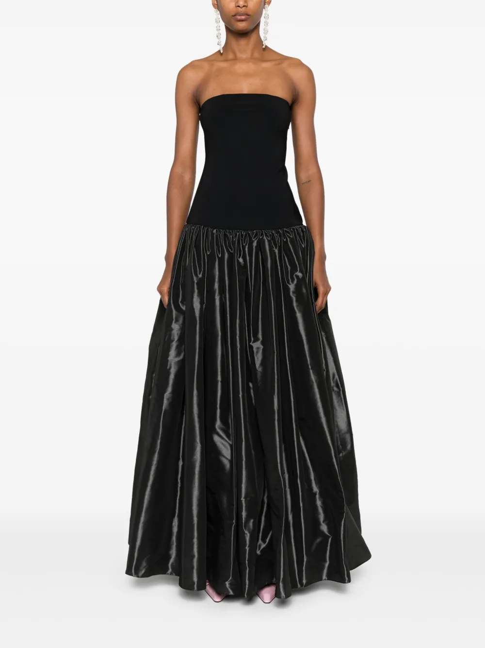 Coperni bustier Princess dress - Zwart