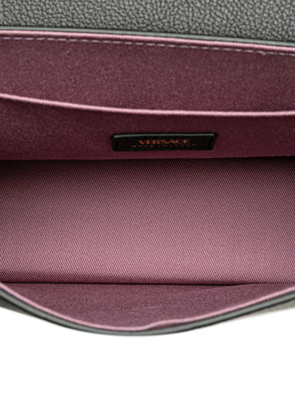 Pre-owned Versace 2021-2024 Leather La Medusa Top Handle Flap Satchel