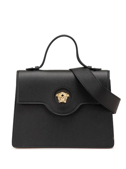 Versace Pre-Owned 2021-2024 Leather La Medusa Top Handle Flap satchel
