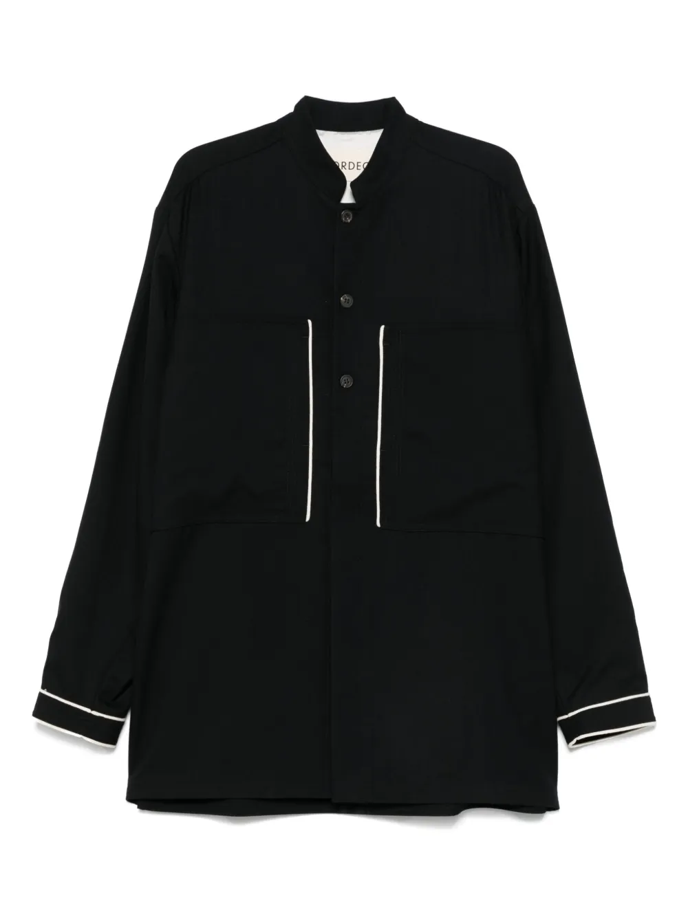 MORDECAI virgin-wool shirt | Black | Image 1
