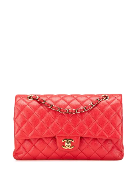 CHANEL Pre-Owned 2019 Medium Classic Caviar Double Flap shoulder bag
