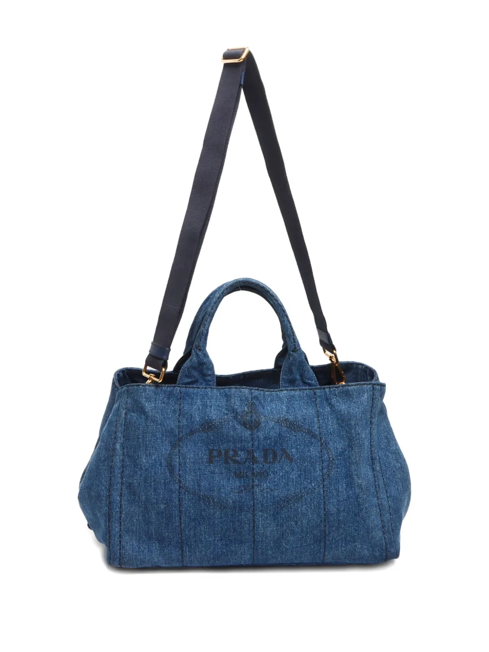 Pre-owned Prada 2015 Canapa Two-way Tote Bag