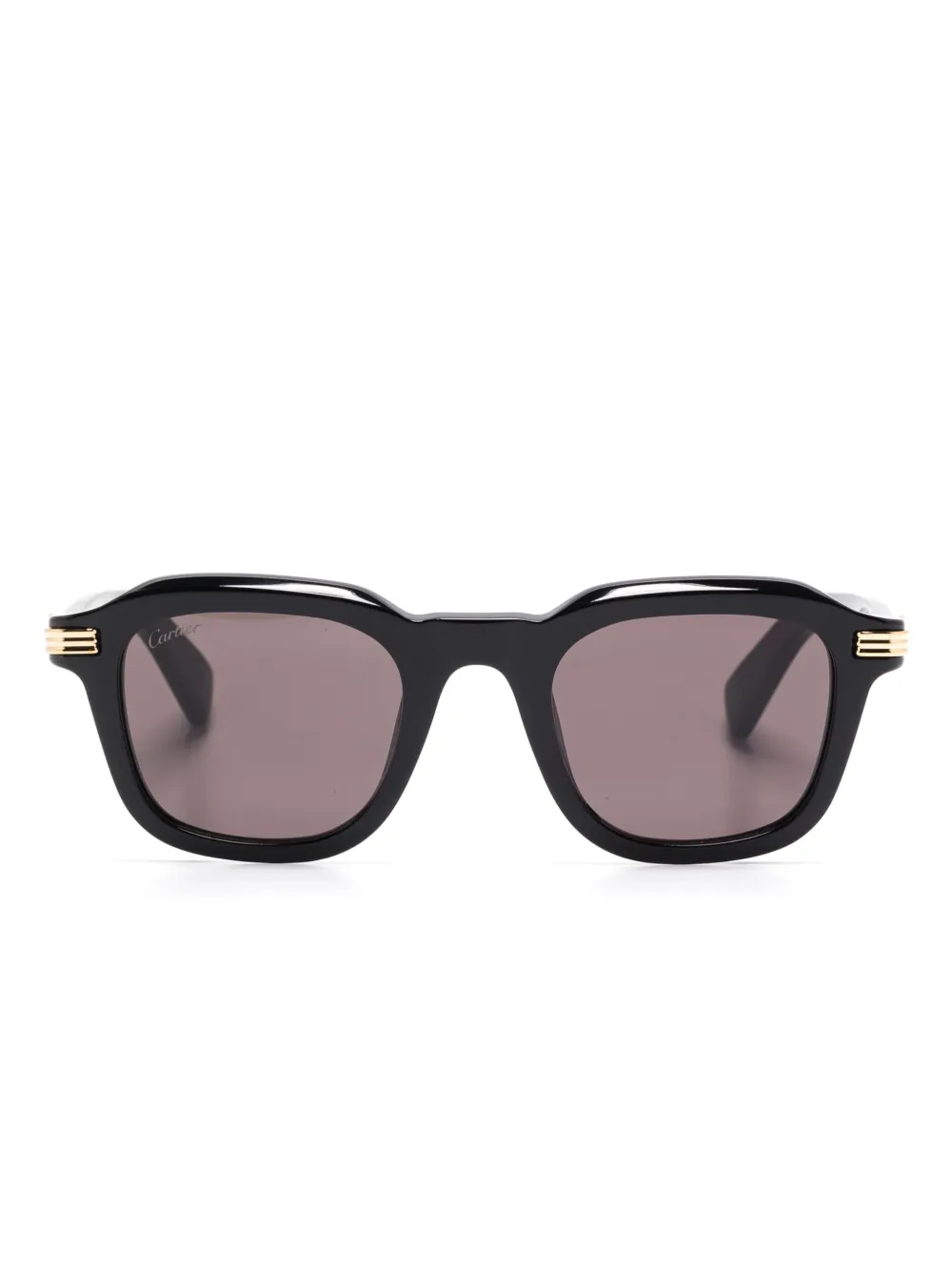 Cartier Eyewear Zonnebril met vierkant montuur Zwart