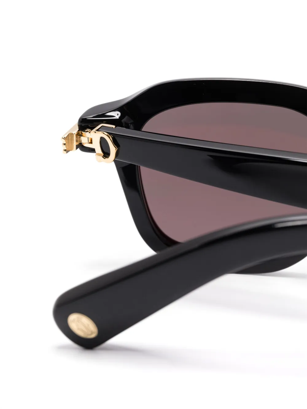 Cartier Eyewear Zonnebril met vierkant montuur Zwart