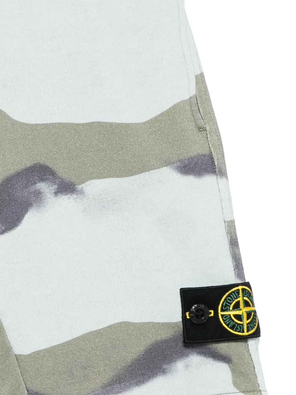 Stone Island Junior Shorts met print Blauw