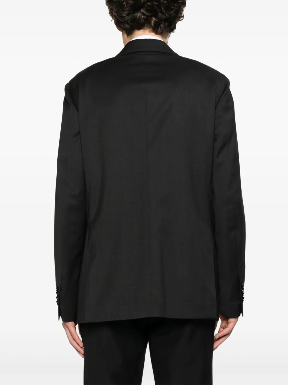 Lardini Blazer met enkele rij knopen Zwart